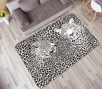 3D Leopard 34229 Non Slip Rug Mat