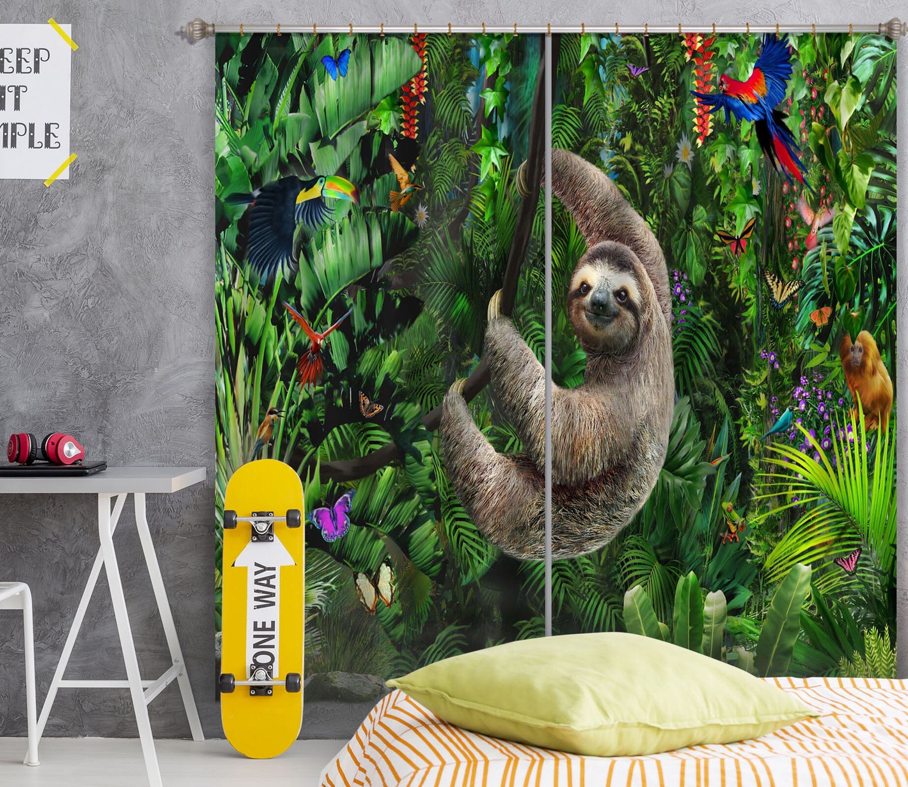 3D Koala 067 Adrian Chesterman Curtain Curtains Drapes Curtains AJ Creativity Home 
