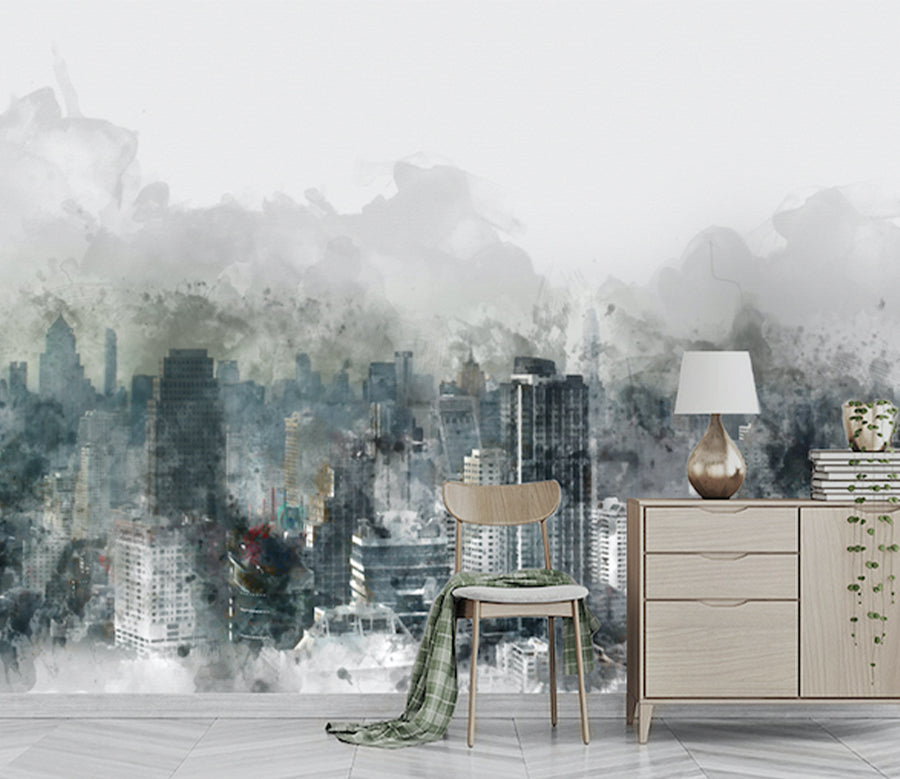 3D City Painting WG238 Wall Murals