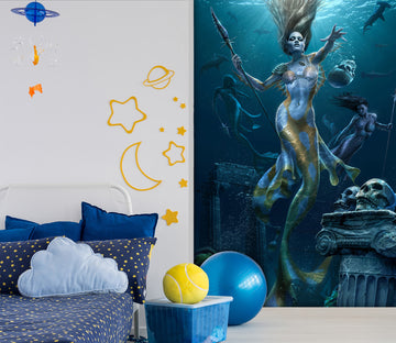 3D Mermaid 5038 Tom Wood Wall Mural Wall Murals
