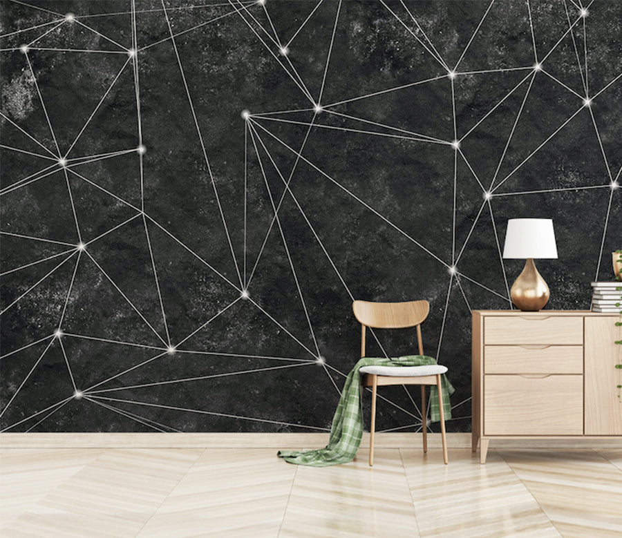 3D Black Background WG092 Wall Murals