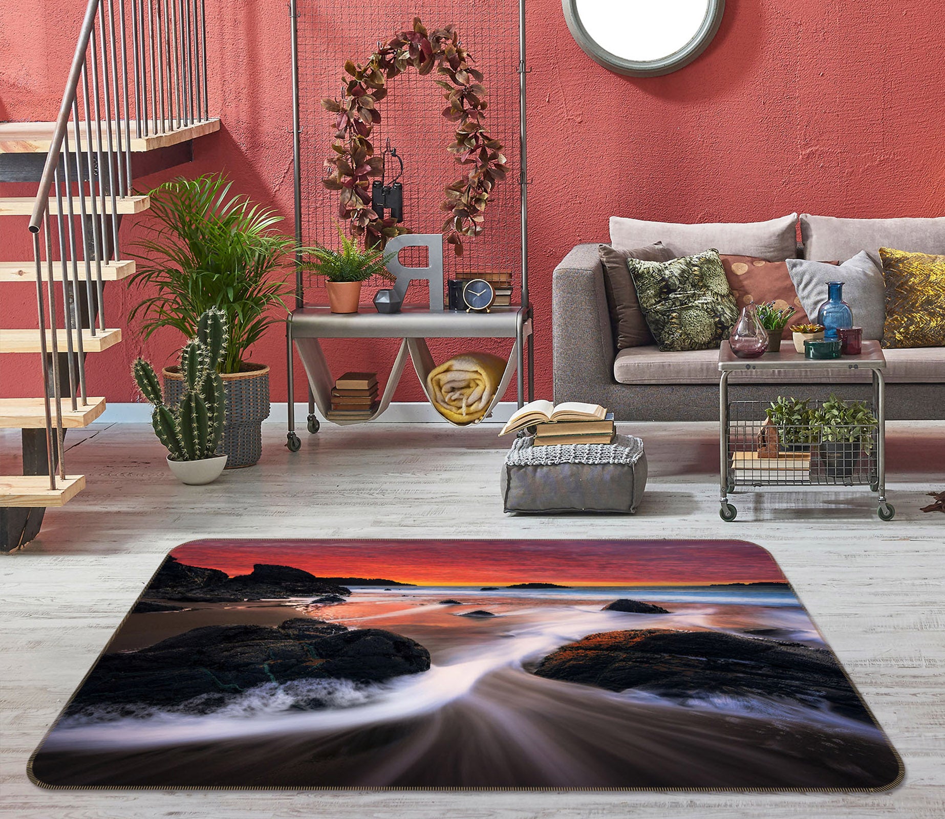 3D Water Stone 35179 Non Slip Rug Mat