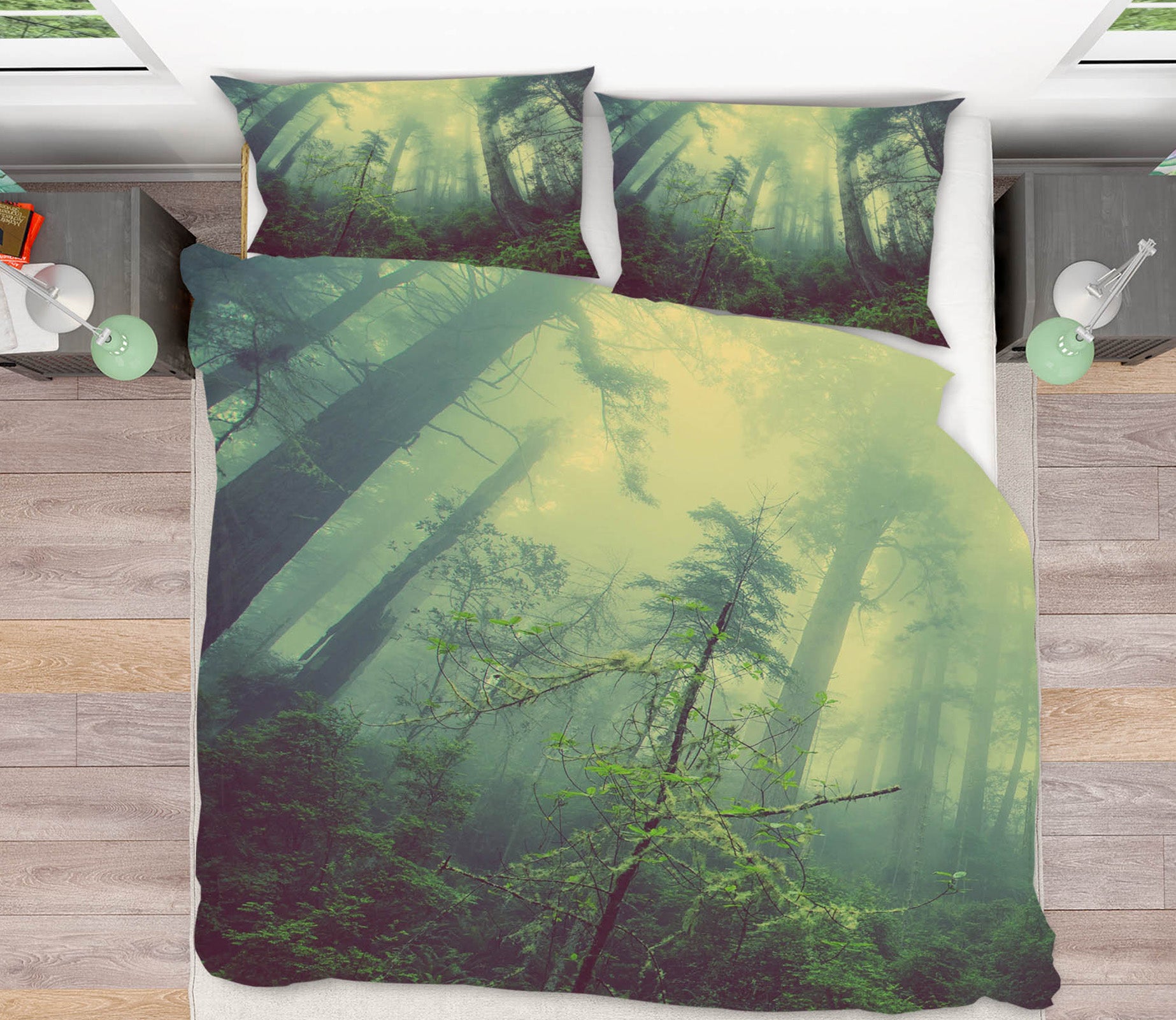 3D Forest 19146 Bed Pillowcases Quilt