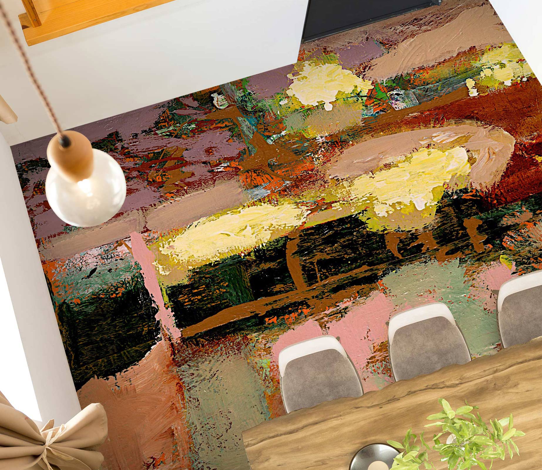 3D Pattern Painting 9516 Allan P. Friedlander Floor Mural