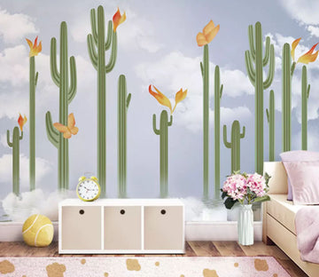 3D Cactus Flower 2177 Wall Murals