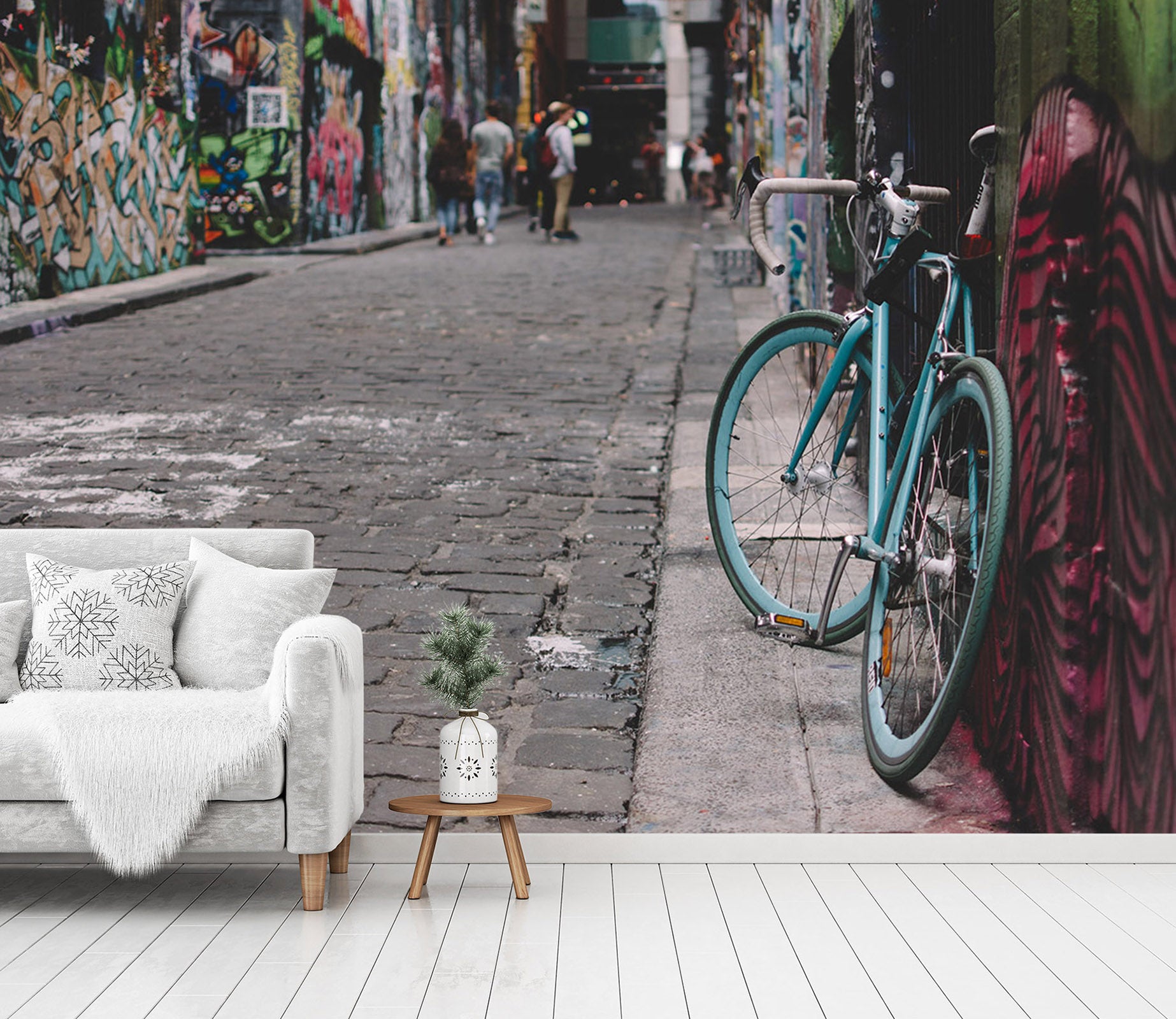 3D Wall Bicycle 205 Vehicle Wall Murals