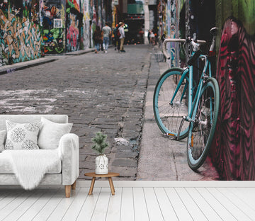 3D Wall Bicycle 205 Vehicle Wall Murals