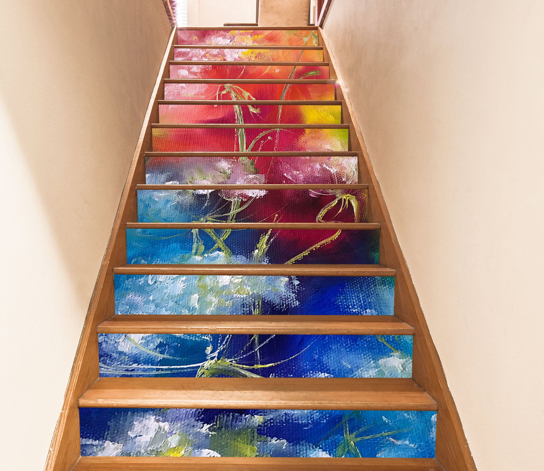 3D Graffiti Flower 2026 Skromova Marina Stair Risers