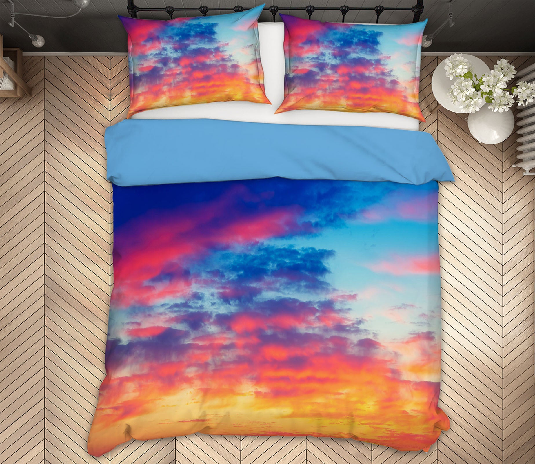 3D Clouds 61138 Bed Pillowcases Quilt
