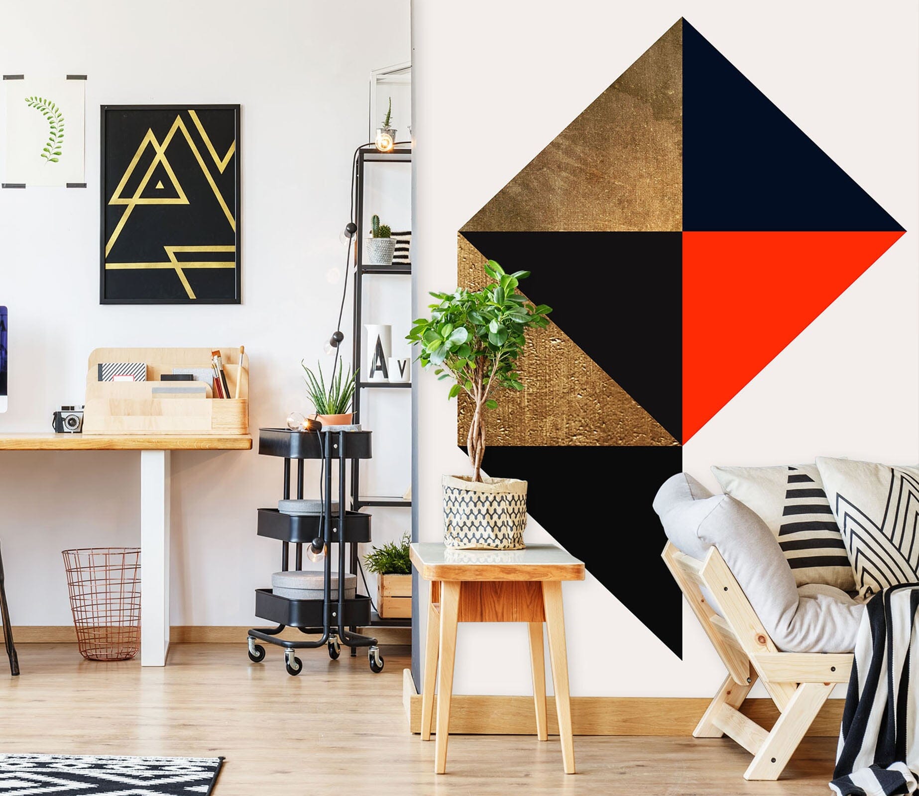 3D Colored Triangle 1530 Boris Draschoff Wall Mural Wall Murals Wallpaper AJ Wallpaper 2 