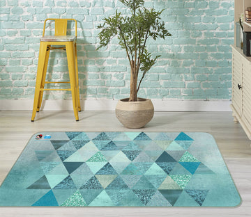 3D Triangle Pattern 83010 Andrea haase Rug Non Slip Rug Mat