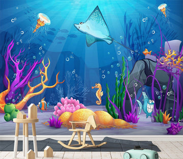 3D The Underwater World 1708 Wall Murals Wallpaper AJ Wallpaper 2 