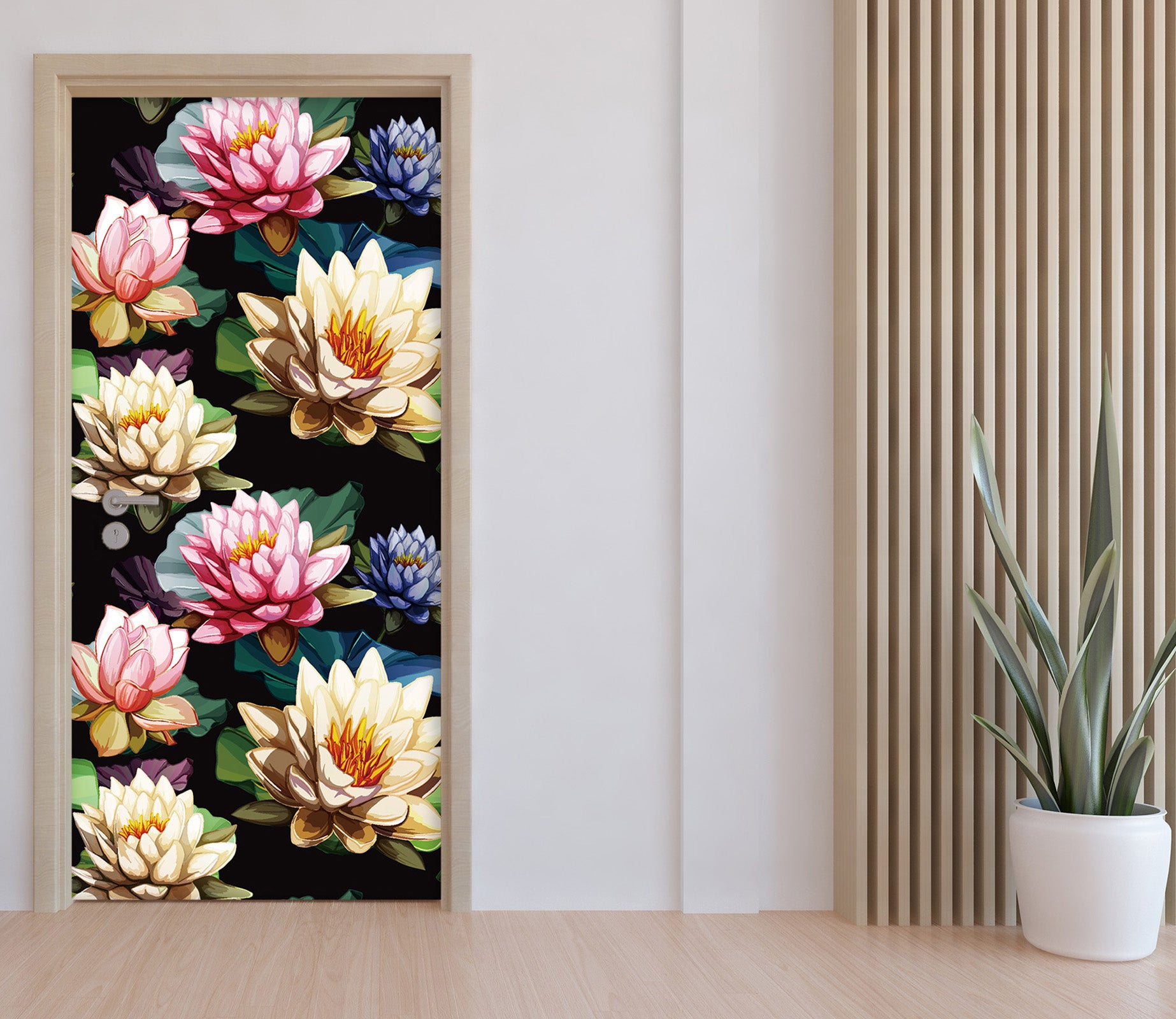3D Flowers 25136 Door Mural