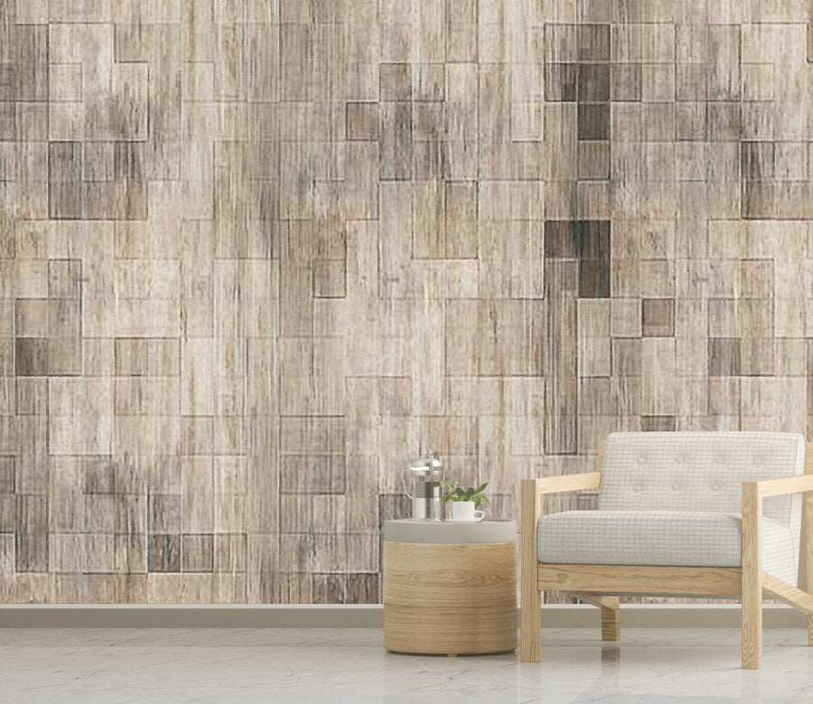 3D Wooden Brick Wall WG023 Wall Murals