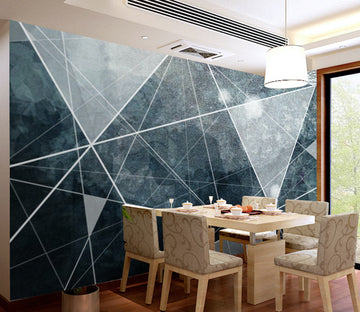 3D Big Black Triangle WG058 Wall Murals