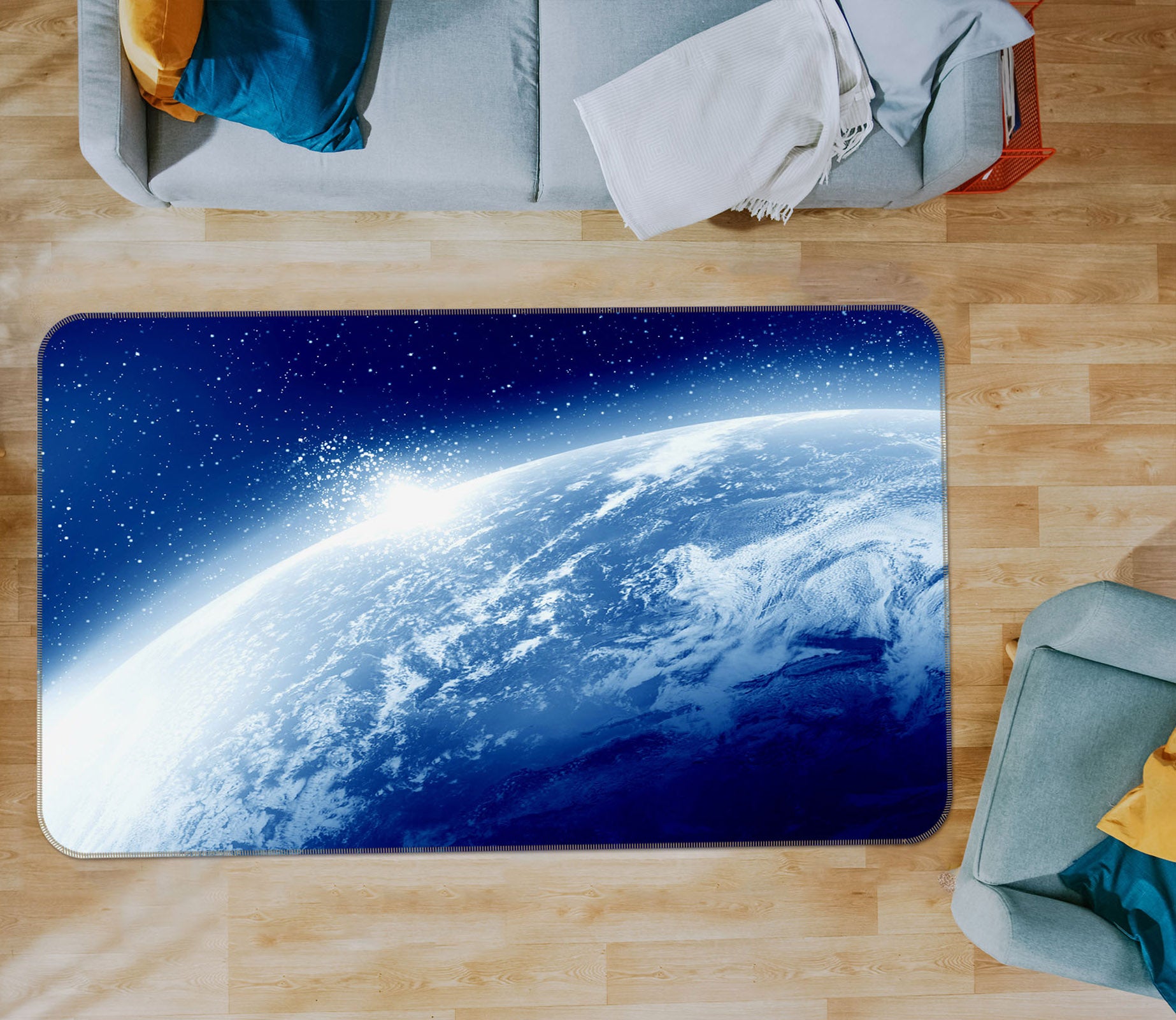 3D Earth 31158 Non Slip Rug Mat