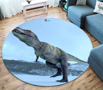 3D Dinosaur 8452 Round Non Slip Rug Mat Mat AJ Creativity Home 