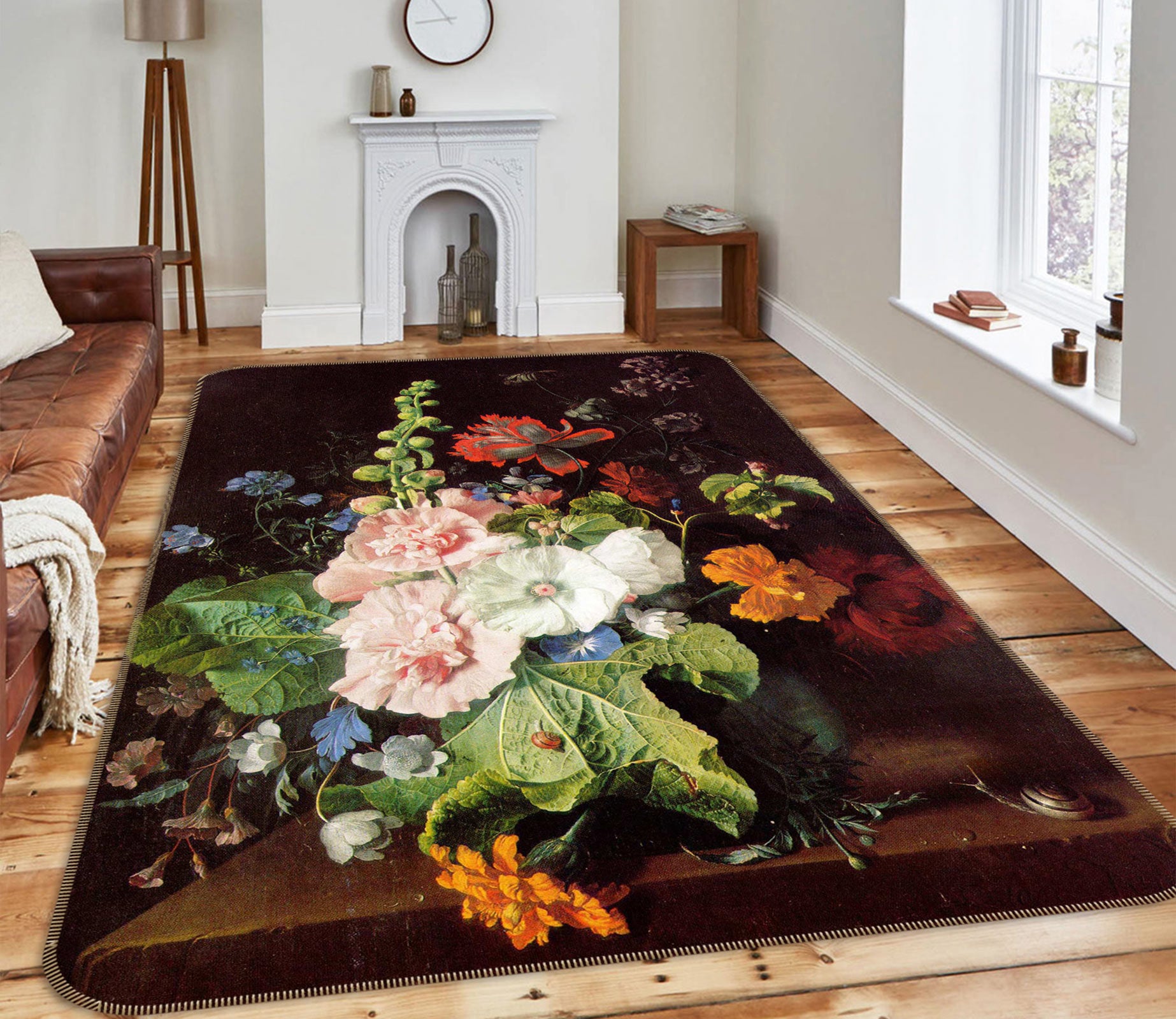 3D Flower Bouquet 76207 Non Slip Rug Mat