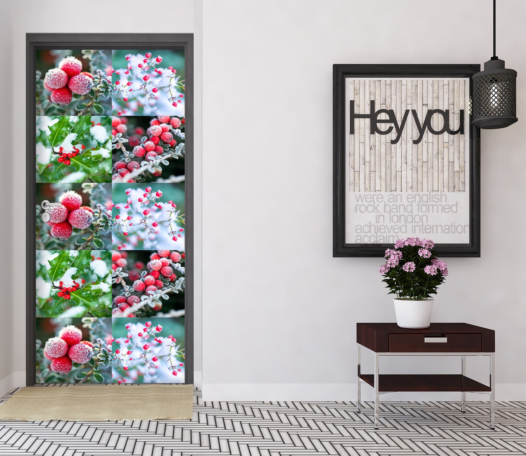 3D Red Fruit 10745 Assaf Frank Door Mural