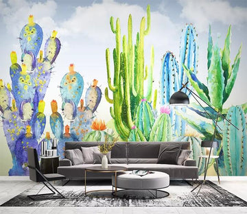 3D Cactus 1016 Wall Murals Wallpaper AJ Wallpaper 2 