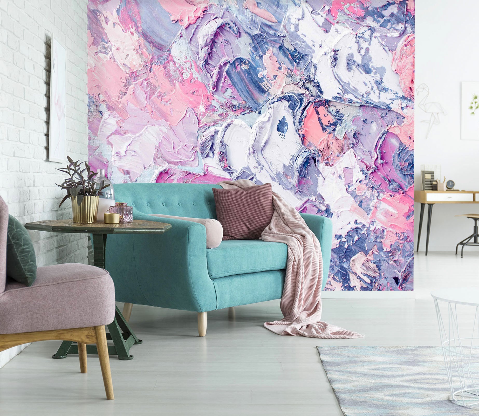 3D Abstract Art Paint 048 Wall Murals