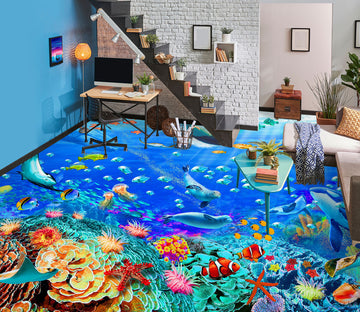 3D Seabed Fish 98164 Adrian Chesterman Floor Mural