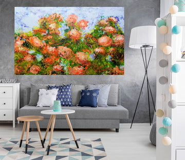 3D Red Flower Bunch 254 Allan P. Friedlander Wall Sticker Wallpaper AJ Wallpaper 2 