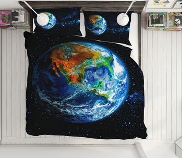 3D Earth 60234 Bed Pillowcases Quilt