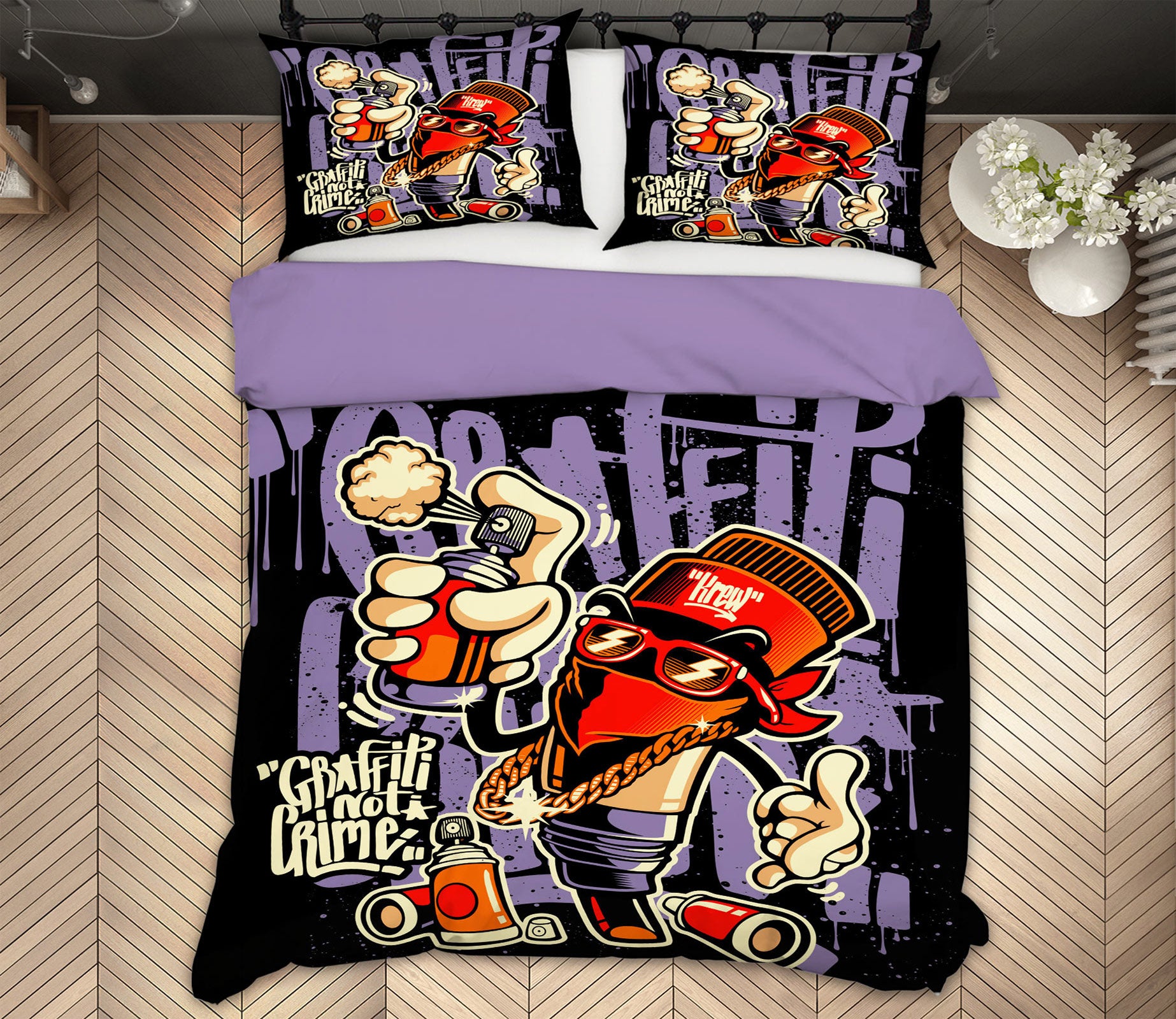 3D Doodle Doll 59210 Bed Pillowcases Quilt