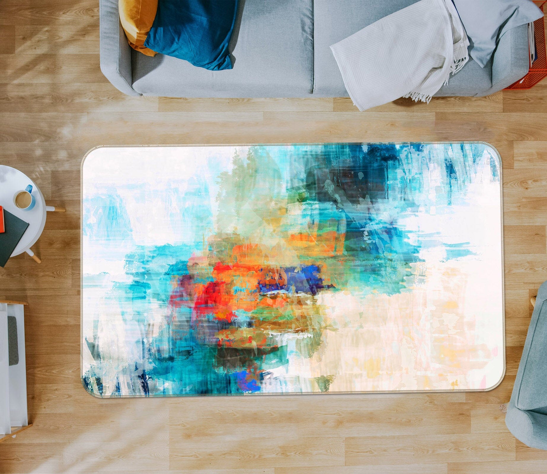 3D Abstract Art 105 Michael Tienhaara Rug Non Slip Rug Mat Mat AJ Creativity Home 