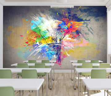 3D colorful light bulb 50 Wall Murals Wallpaper AJ Wallpaper 2 