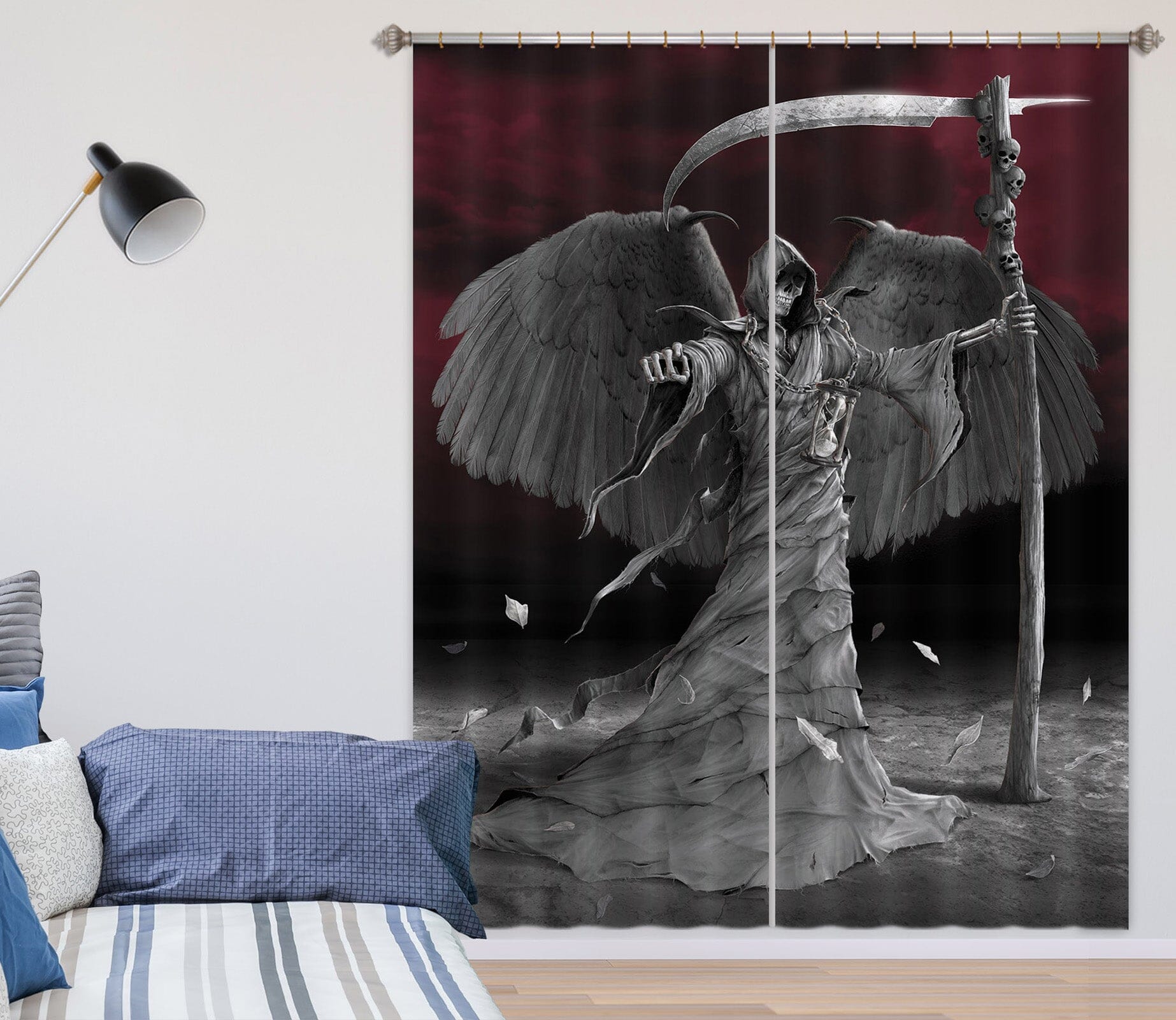 3D Time Is Up 083 Vincent Hie Curtain Curtains Drapes Curtains AJ Creativity Home 