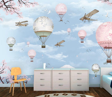 3D Hot Air Balloon WC035 Wall Murals Wallpaper AJ Wallpaper 2 