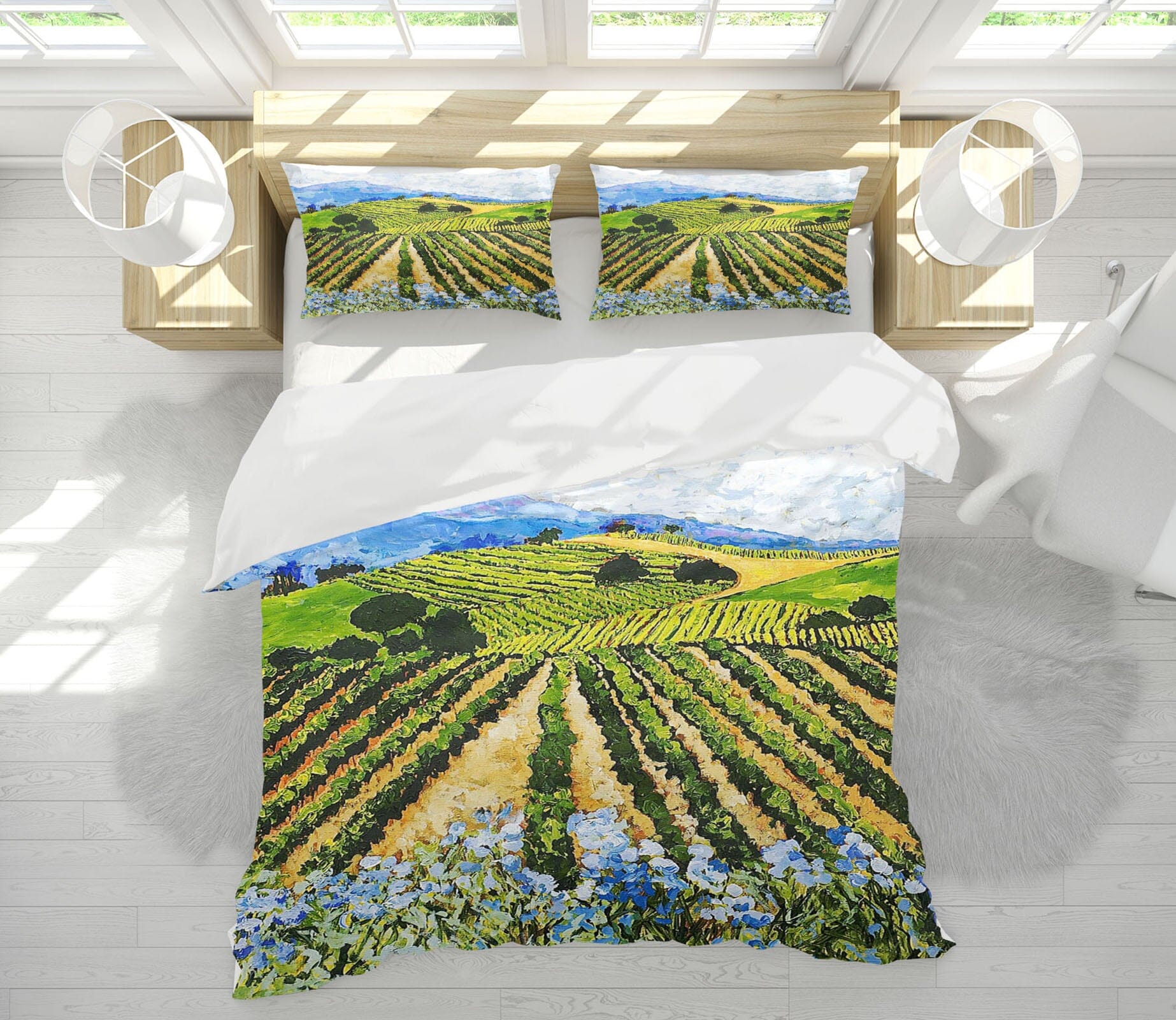 3D Field 2004 Allan P. Friedlander Bedding Bed Pillowcases Quilt Quiet Covers AJ Creativity Home 