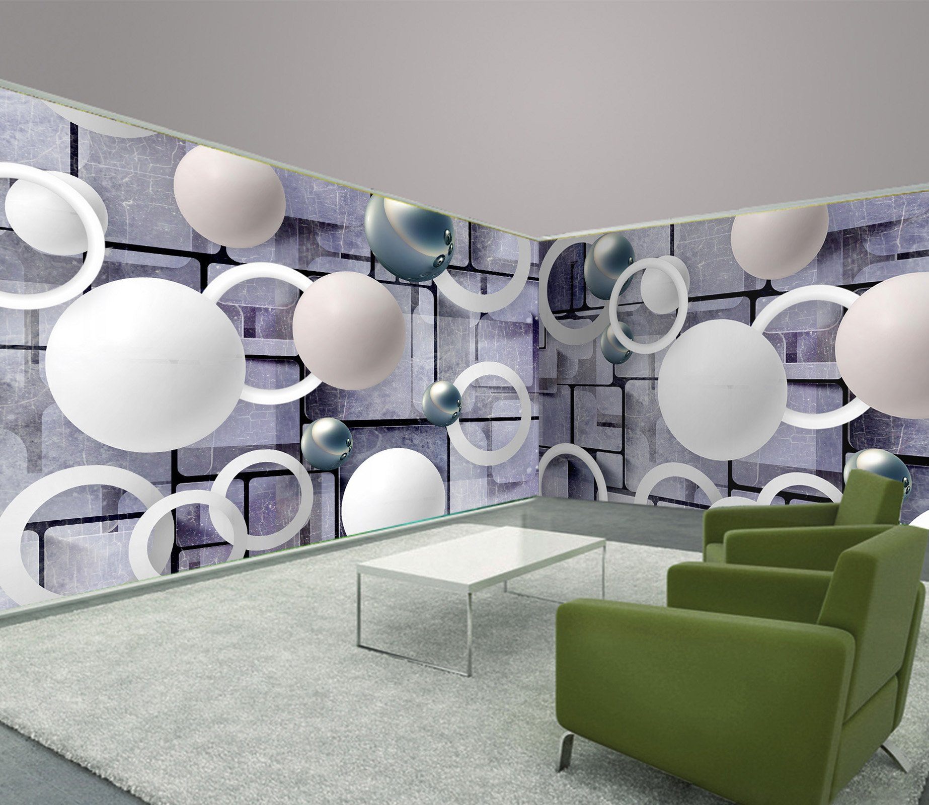 3D White Ball Circle 80 Wallpaper AJ Wallpaper 