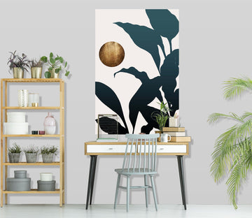 3D Moon Leaves 154 Boris Draschoff Wall Sticker Wallpaper AJ Wallpaper 2 