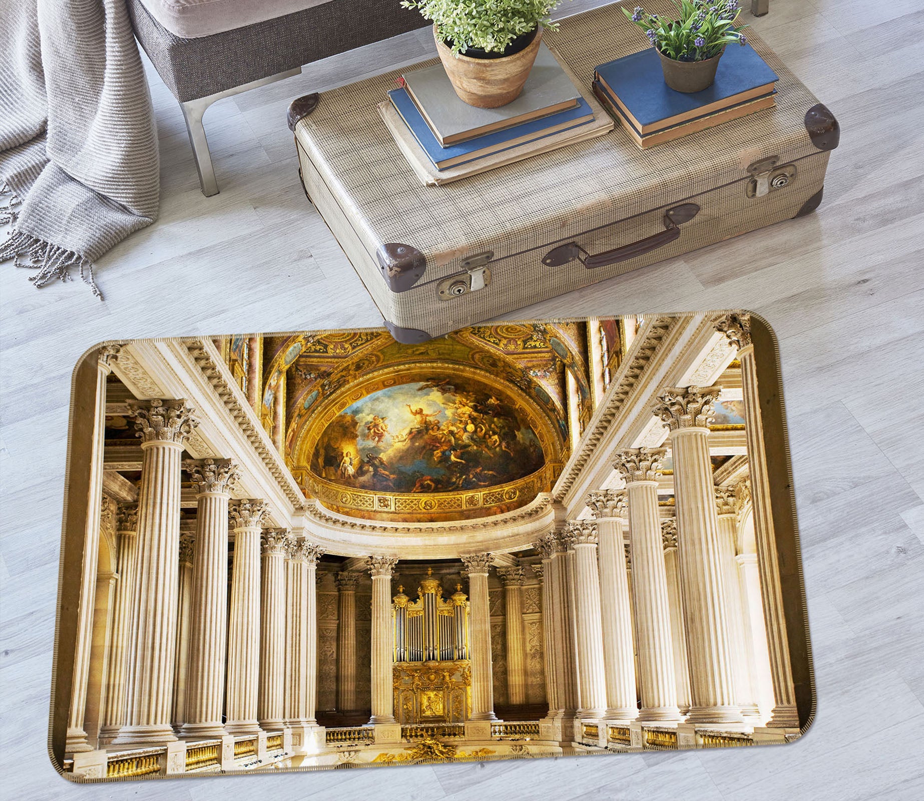 3D Hall Column 35218 Non Slip Rug Mat