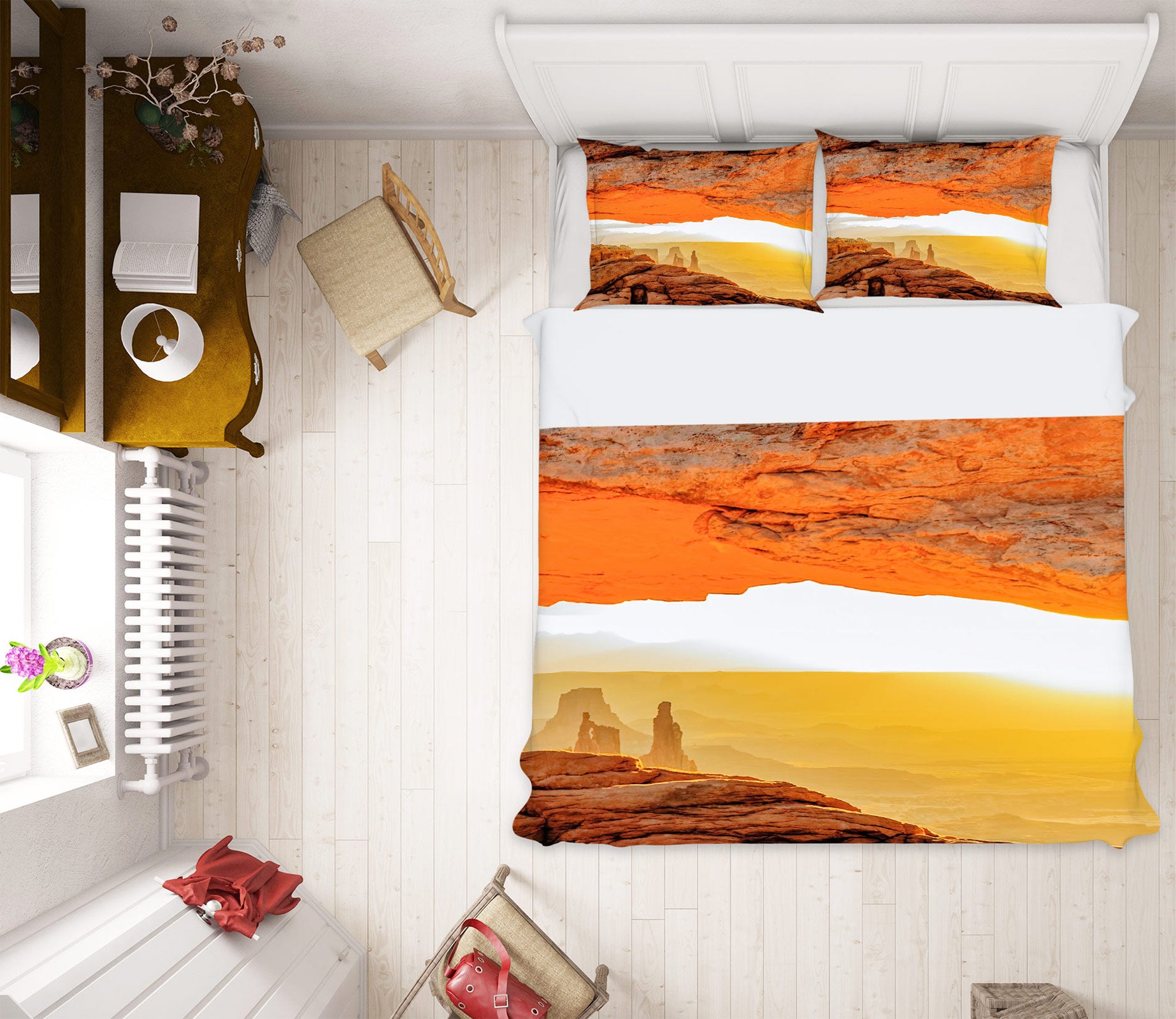 3D Rock Brown 8538 Beth Sheridan Bedding Bed Pillowcases Quilt