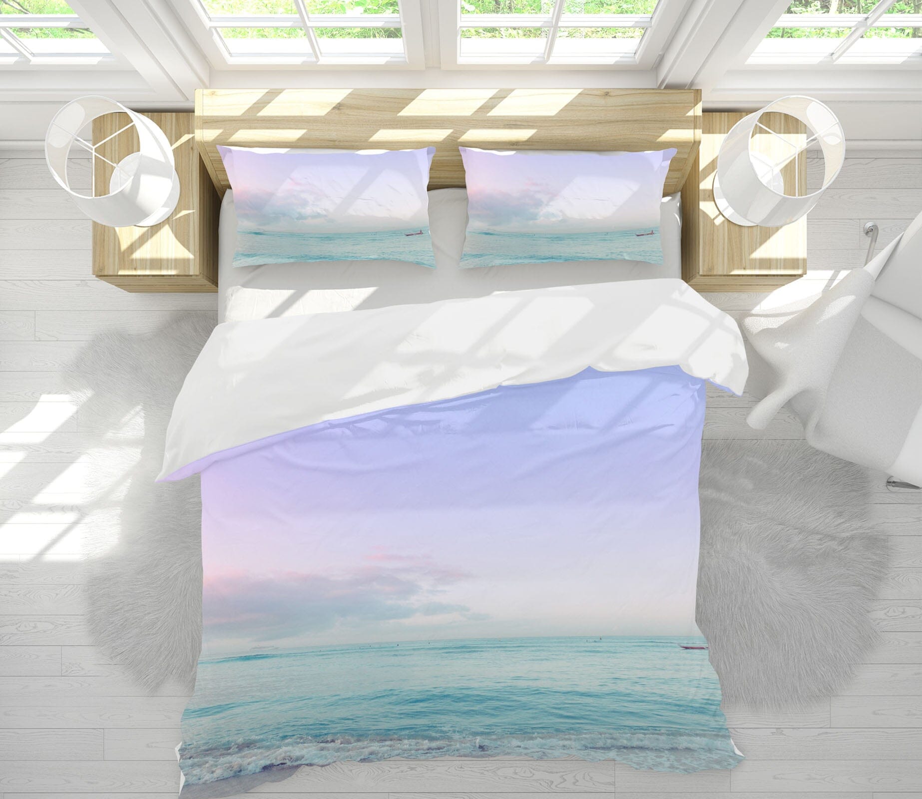 3D Purple Sky 2014 Noirblanc777 Bedding Bed Pillowcases Quilt Quiet Covers AJ Creativity Home 