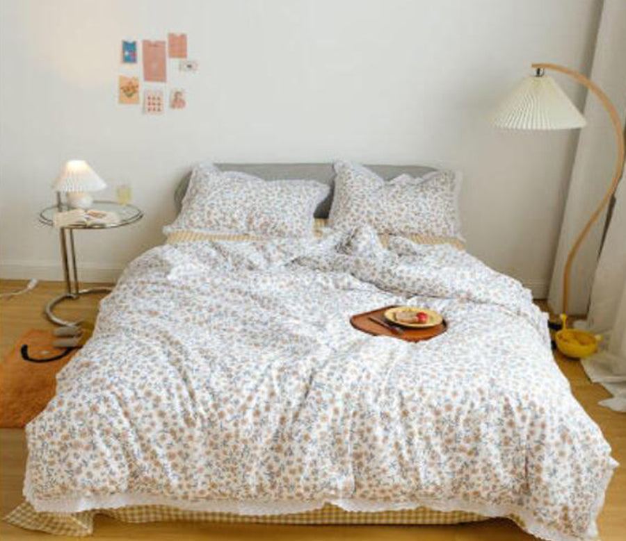 3D Little Floral 40250 Bed Pillowcases Quilt