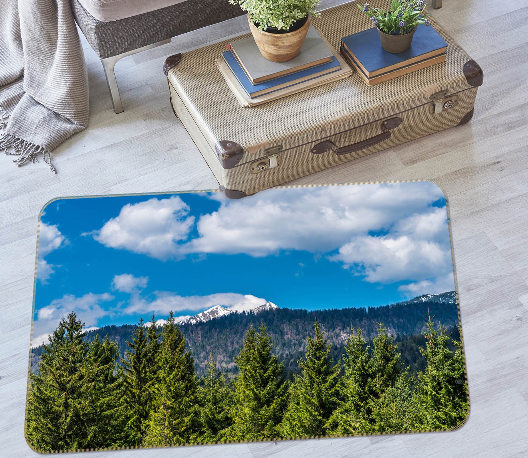 3D Sky Forest 30122 Non Slip Rug Mat