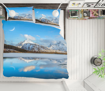 3D Moon Hill 089 Marco Carmassi Bedding Bed Pillowcases Quilt