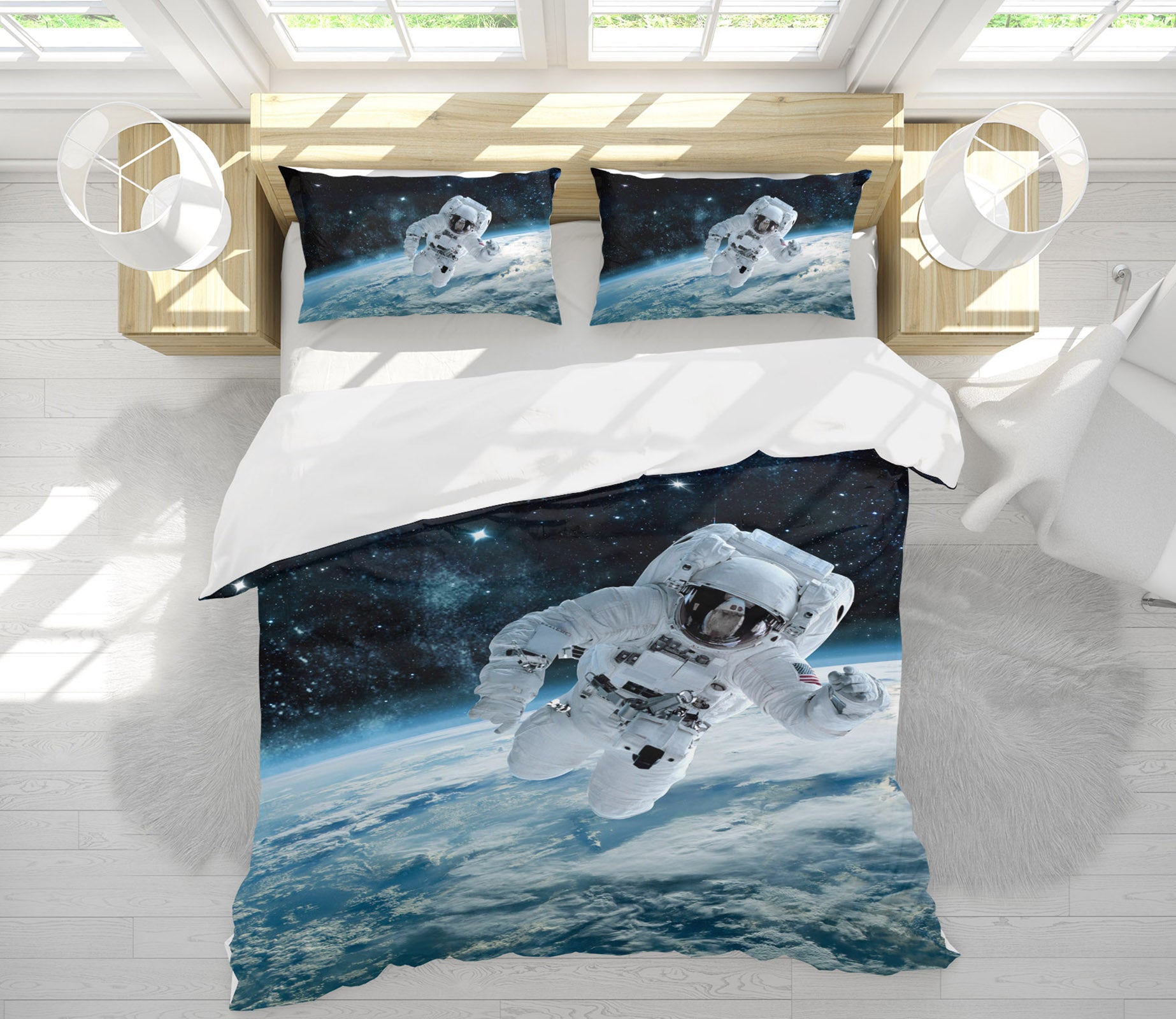 3D Planet Astronaut 60166 Bed Pillowcases Quilt