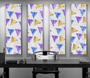 3D Colored Triangle 2397 Wall Murals Wallpaper AJ Wallpaper 2 