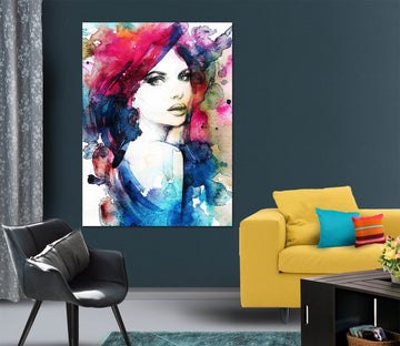 3D Redhead Mature Woman 1009 Wall Sticker