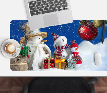 3D Snowman Doll 51254 Christmas Desk Mat Xmas