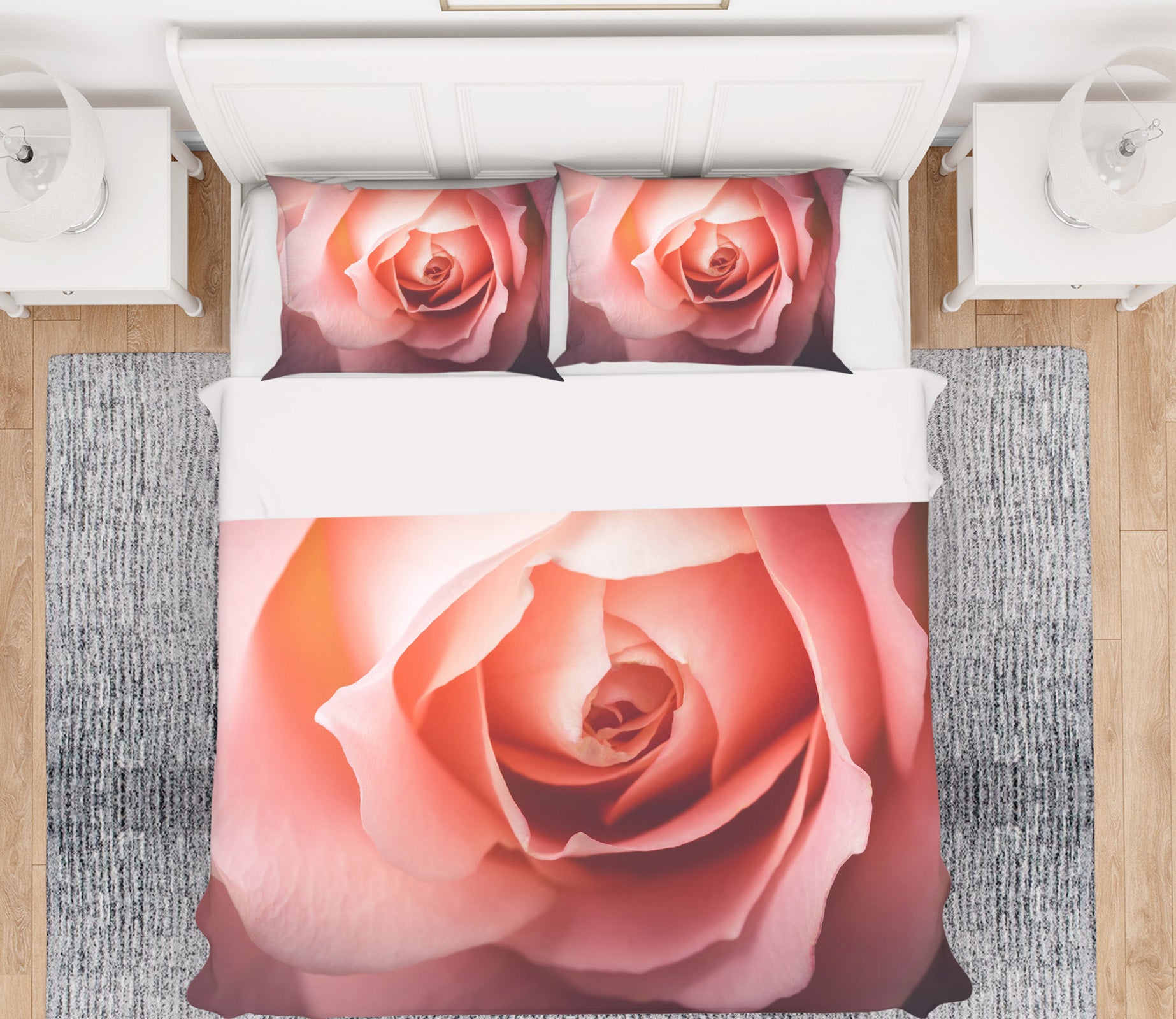 3D Rose 60097 Bed Pillowcases Quilt