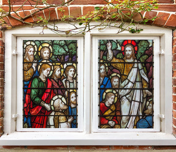 3D Believers Missionary 071 Window Film Print Sticker Cling Stained Glass UV Block
