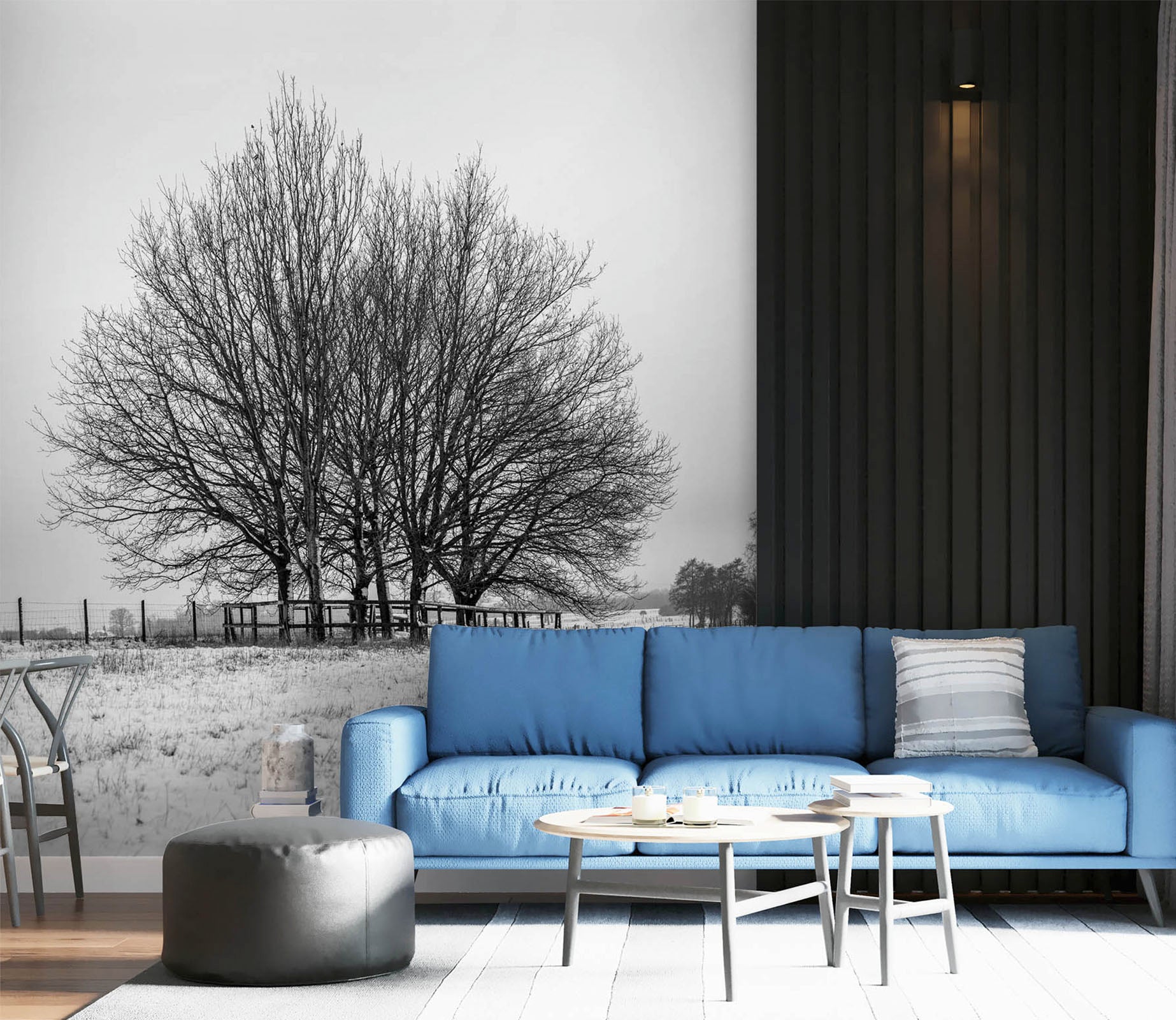 3D Winter Tree 041 Assaf Frank Wall Mural Wall Murals