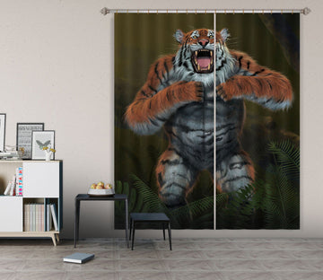 3D Tigerilla 081 Vincent Hie Curtain Curtains Drapes Curtains AJ Creativity Home 